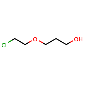 Chemical structure of 3-(2-chloroethoxy)propan-1-ol , CAS 78925-46-9, AChemBlock V155135
