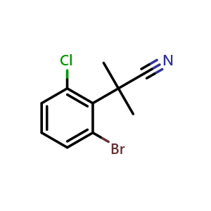 2-(2-bromo-6-chlorophenyl)-2-methylpropanenitrile