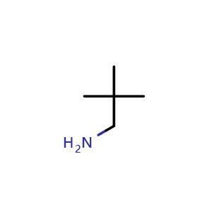 Chemical structure of 2,2-Dimethylpropan-1-amine , CAS 5813-64-9, AChemBlock V155161