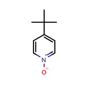 Chemical structure of 4-tert-butylpyridine 1-oxide , CAS 23569-17-7, AChemBlock V155201