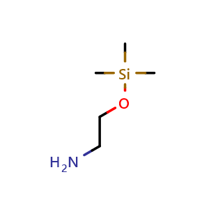 Chemical structure of 2-(trimethylsilyloxy)ethanamine , CAS 5804-92-2, AChemBlock V155208