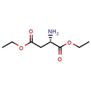 Chemical structure of (S)-Diethyl 2-aminosuccinate , CAS 220486-19-1, AChemBlock V155211