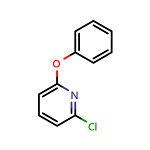 Chemical structure of 2-chloro-6-phenoxypyridine , CAS 23628-24-2, AChemBlock V155227