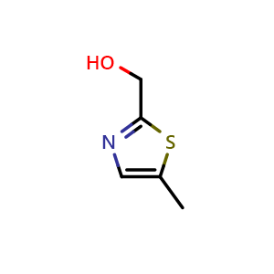 Chemical structure of 5-methyl-2-thiazolemethanol , CAS 202932-04-5, AChemBlock V155269