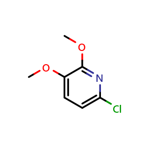 Chemical structure of 6-chloro-2,3-dimethoxypyridine , CAS 1087659-30-0, AChemBlock V155287
