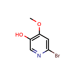 Chemical structure of 6-bromo-4-methoxypyridin-3-ol , CAS 1211536-66-1, AChemBlock V155331
