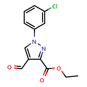 ethyl 1-(3-chlorophenyl)-4-formyl-1H-pyrazole-3-carboxylate