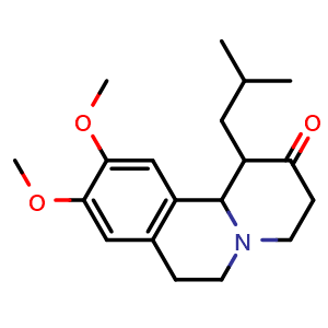Chemical structure of tetrabenazine related impurity 1 , CAS 99672-64-7, AChemBlock V155534