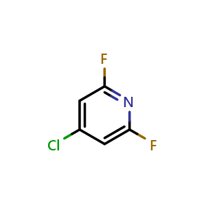 Chemical structure of 4-chloro-2,6-difluoropyridine , CAS 34968-33-7, AChemBlock V155577