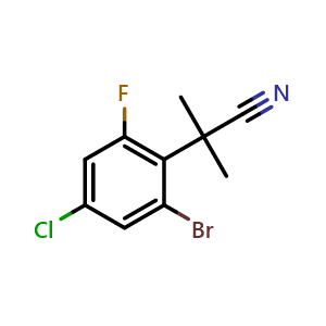 2-(2-bromo-4-chloro-6-fluorophenyl)-2-methylpropanenitrile