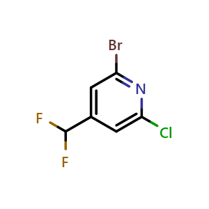 2-bromo-6-chloro-4-(difluoromethyl)-pyridine