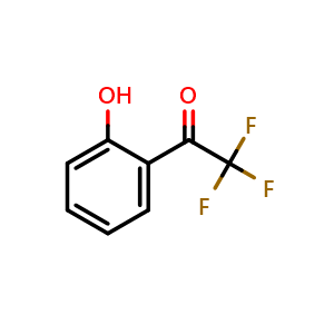 Chemical structure of 2,2,2-trifluoro-1-(2-hydroxyphenyl)ethan-1-one , CAS 25666-51-7, AChemBlock V155707