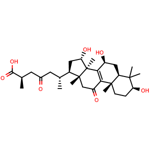 Chemical structure of Ganoderic acid C2 , CAS 103773-62-2, AChemBlock V155741