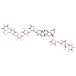 Chemical structure of Clematiunicinoside E , CAS 916649-92-8, AChemBlock V155745