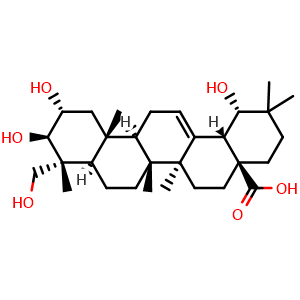 Chemical structure of Arjungenin , CAS 58880-25-4, AChemBlock V155747