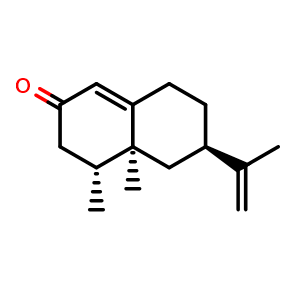 Chemical structure of (+)-Nootkatone , CAS 4674-50-4, AChemBlock V155763
