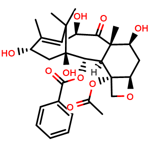 Chemical structure of 10-Deacetylbaccatin III , CAS 32981-86-5, AChemBlock V155772