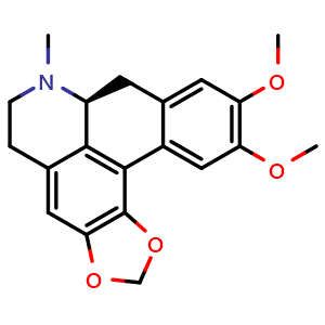 Chemical structure of D-Dicentrine , CAS 517-66-8, AChemBlock V155777