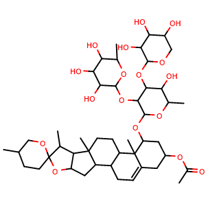 Chemical structure of Ophiopojaponin C , CAS 911819-08-4, AChemBlock V155778