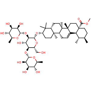 Chemical structure of ilexsaponin B2 , CAS 108906-69-0, AChemBlock V155781