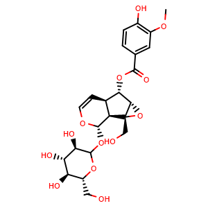 Chemical structure of Picroside II , CAS 39012-20-9, AChemBlock V155785