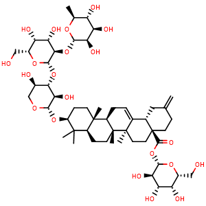 Chemical structure of Eupteleasaponin I , CAS 290809-29-9, AChemBlock V155793
