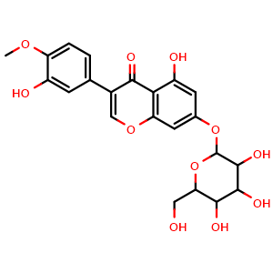 Chemical structure of Pratensein 7-O-glucopyranoside , CAS 36191-03-4, AChemBlock V155824