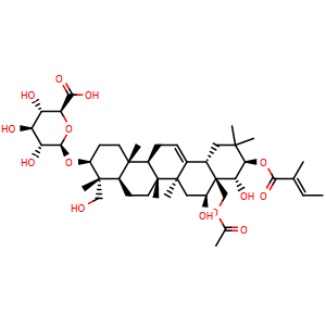Chemical structure of Uvaol , CAS 545-46-0, AChemBlock V155825