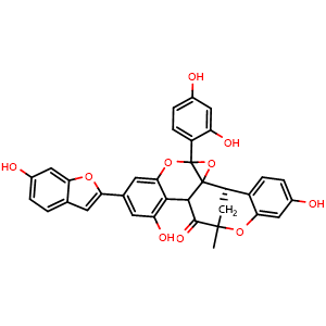 Chemical structure of Mulberrofuran Q , CAS 101383-35-1, AChemBlock V155853