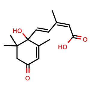 Chemical structure of Abscisic acid , CAS 14375-45-2, AChemBlock V155872