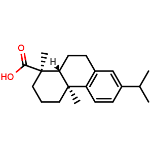 Chemical structure of Dehydroabietic acid , CAS 1740-19-8, AChemBlock V155900