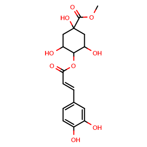 Chemical structure of Methyl 4-caffeoylquinate , CAS 123372-74-7, AChemBlock V155923