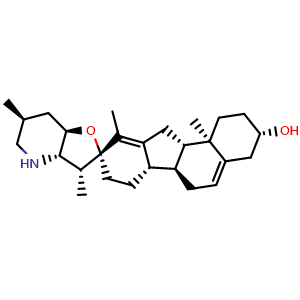 Chemical structure of Cyclopamine , CAS 4449-51-8, AChemBlock V155924