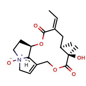 Chemical structure of Senecionine N-oxide , CAS 13268-67-2, AChemBlock V155927