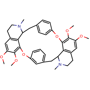 Chemical structure of Cycleanine , CAS 518-94-5, AChemBlock V155957