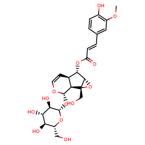 Chemical structure of 6-Feruloylcatalpol , CAS 770721-33-0, AChemBlock V155960