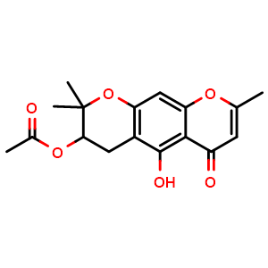 Chemical structure of 3'-O-Acetylhamaudol , CAS 30358-88-4, AChemBlock V155964