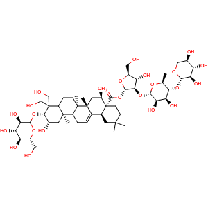 Chemical structure of Desapioplatycodin D , CAS 78763-58-3, AChemBlock V155980