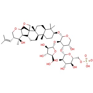 Chemical structure of Bacopaside I , CAS 382148-47-2, AChemBlock V155985