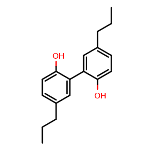 Chemical structure of Tetrahydromagnolol , CAS 20601-85-8, AChemBlock V155995