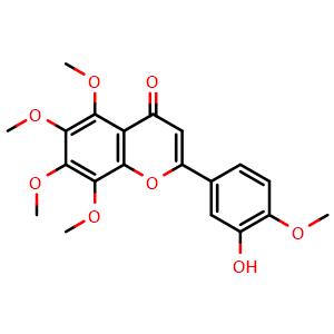Chemical structure of 3'-Demethylnobiletin , CAS 112448-39-2, AChemBlock V156000
