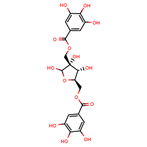 Chemical structure of Hamamelitannin , CAS 469-32-9, AChemBlock V156004