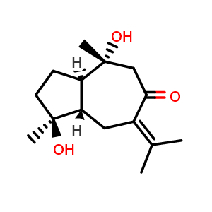 Chemical structure of Zedoarondiol , CAS 98644-24-7, AChemBlock V156011
