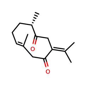 Chemical structure of Dehydrocurdione , CAS 38230-32-9, AChemBlock V156015