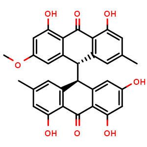 Chemical structure of Cis-Emodin bianthrone , CAS 61281-19-4, AChemBlock V156028