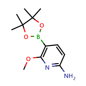 6-methoxy-5-(4,4,5,5-tetramethyl-1,3,2-dioxaborolan-2-yl)pyridin-2-amine