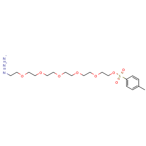 Chemical structure of N3-PEG6-Tos , CAS 906007-10-1, AChemBlock V156115