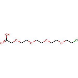 Chemical structure of Cl-PEG4-CH2COOH , CAS 158553-98-1, AChemBlock V156245
