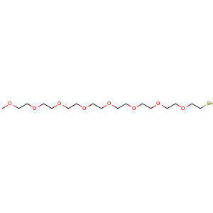 Chemical structure of mPEG8-SH , CAS 651042-83-0, AChemBlock V156251