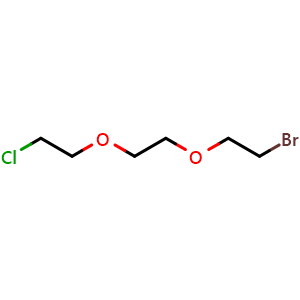 Chemical structure of Br-PEG2-CH2CH2Cl , CAS 52142-36-6, AChemBlock V156263